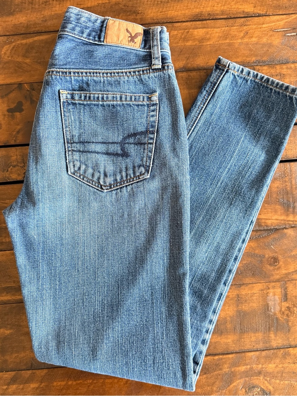 American Eagle Button Fly Vintage High Rise Jeans, Women’s Size 0 Long